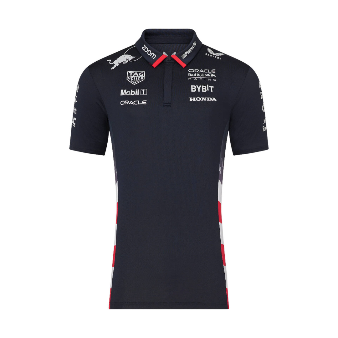 Red Bull Racing F1 Men s 2024 America Race Team Polo Shirt Xcelerate Sport