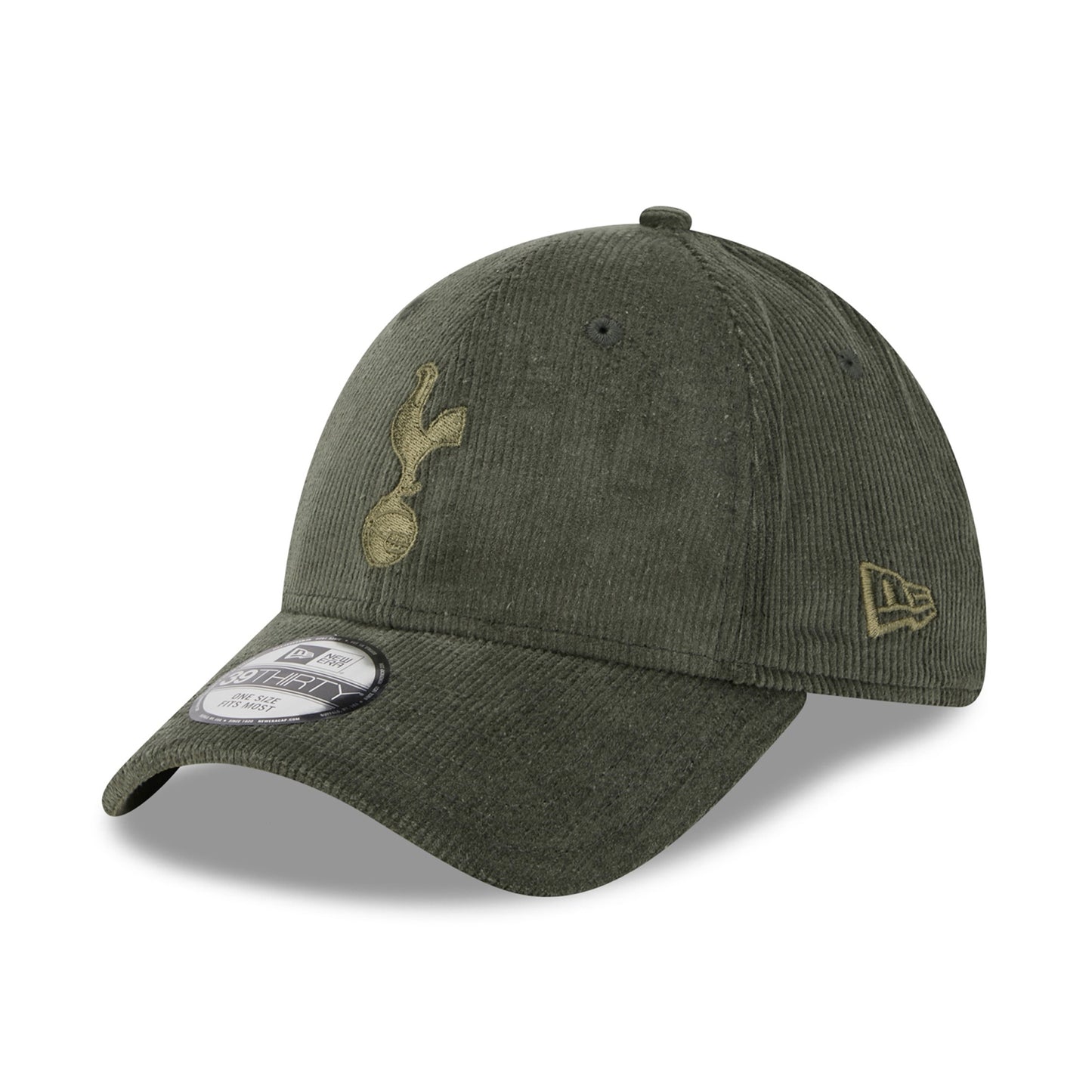 Tottenham Hotspur FC Cord Dark Green 39THIRTY Stretch Fit Cap