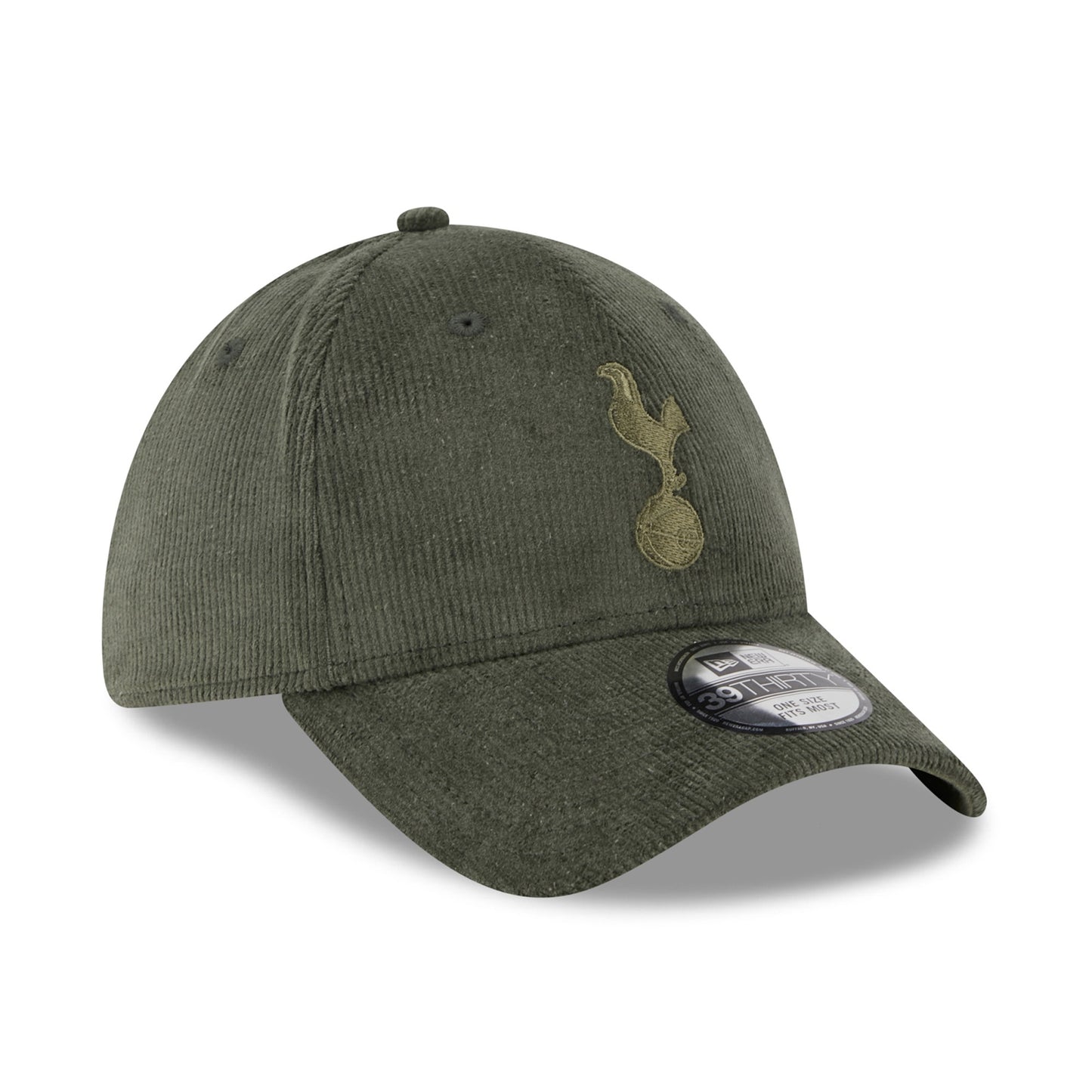 Tottenham Hotspur FC Cord Dark Green 39THIRTY Stretch Fit Cap