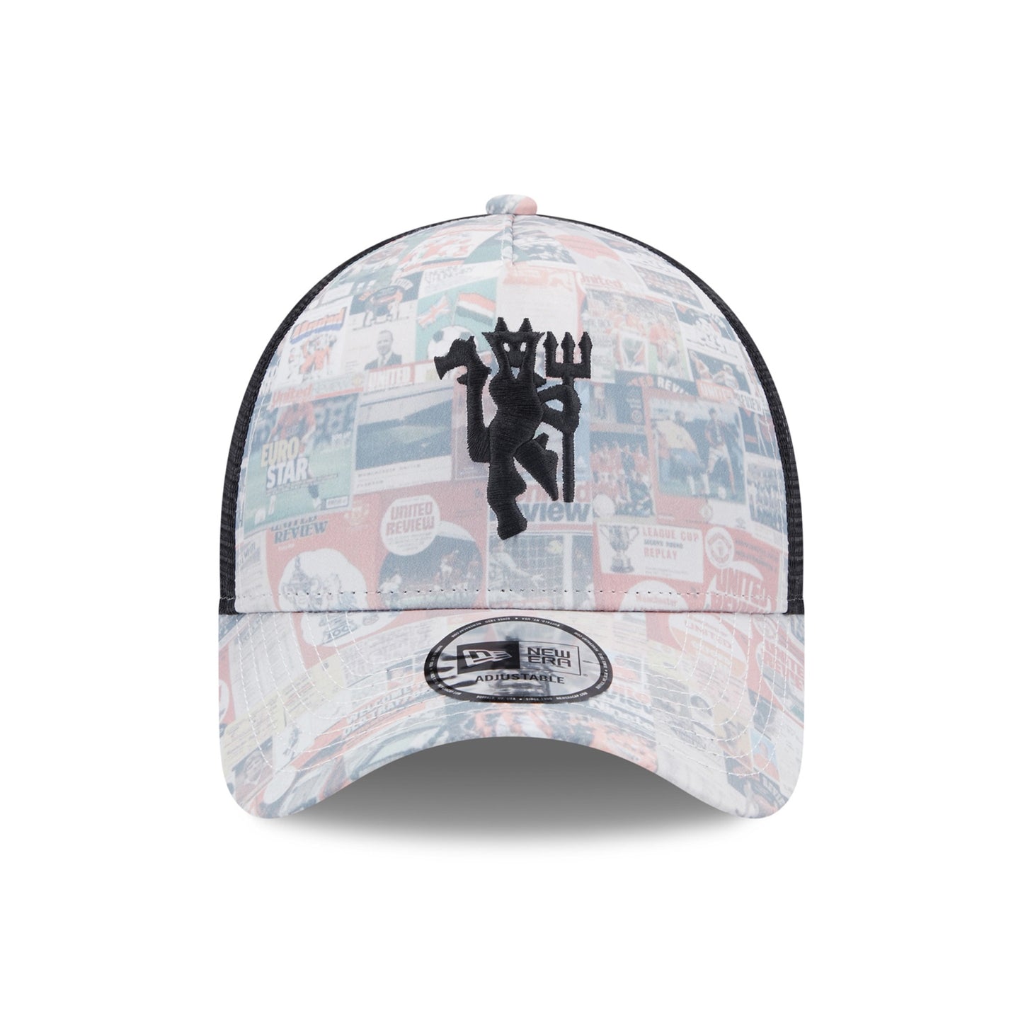 Manchester United FC Review All Over Print Multi A-Frame Trucker Cap