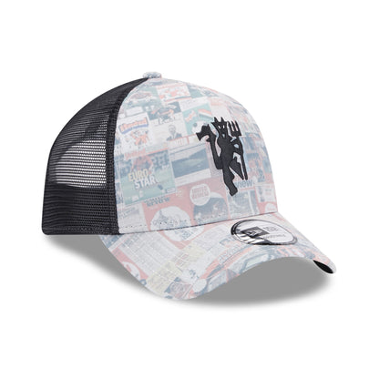 Manchester United FC Review All Over Print Multi A-Frame Trucker Cap