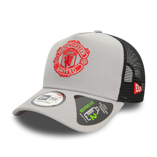 Manchester United FC Seasonal Repreve Grey 9FORTY E-Frame Trucker Cap