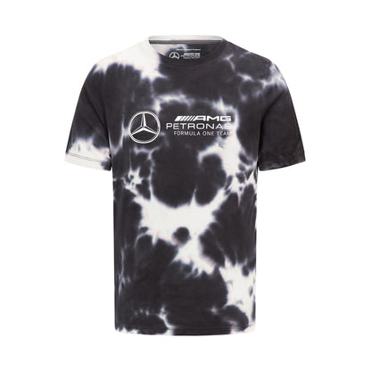 Mercedes-AMG Petronas F1 Tie Dye Mens – Grey T-Shirt