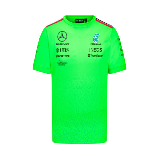 Mercedes-AMG Petronas F1 2023 Mens Team Set Up T-Shirt - Green