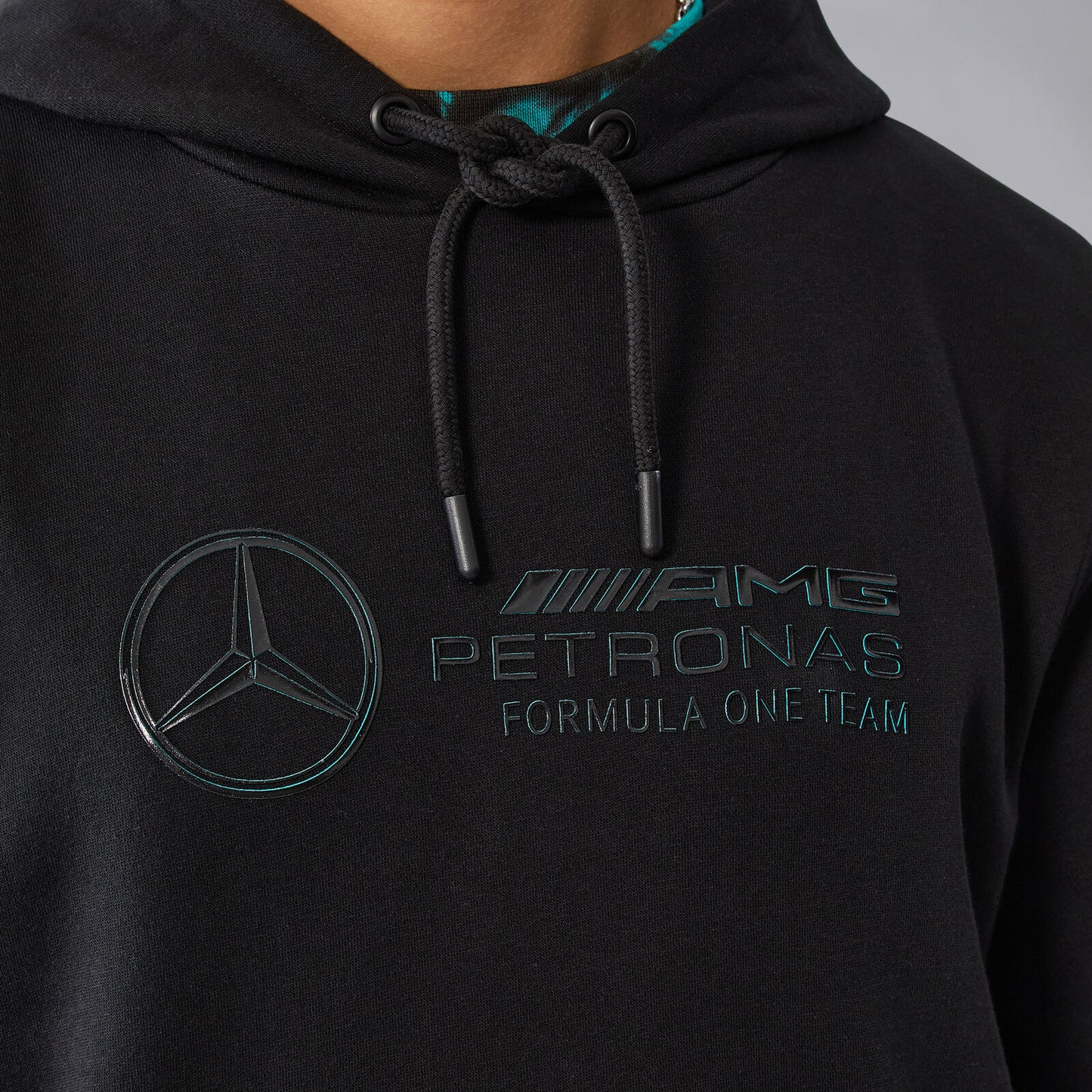 2024 Mercedes-AMG Petronas F1 Men's Stealth Logo Hoodie