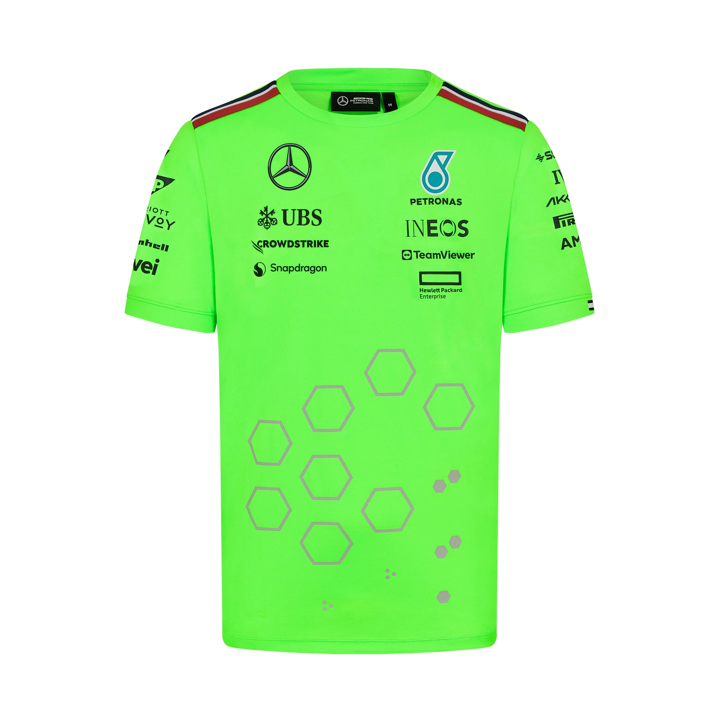 2024 Mercedes-AMG F1 Men's Team Set Up Green T-Shirt