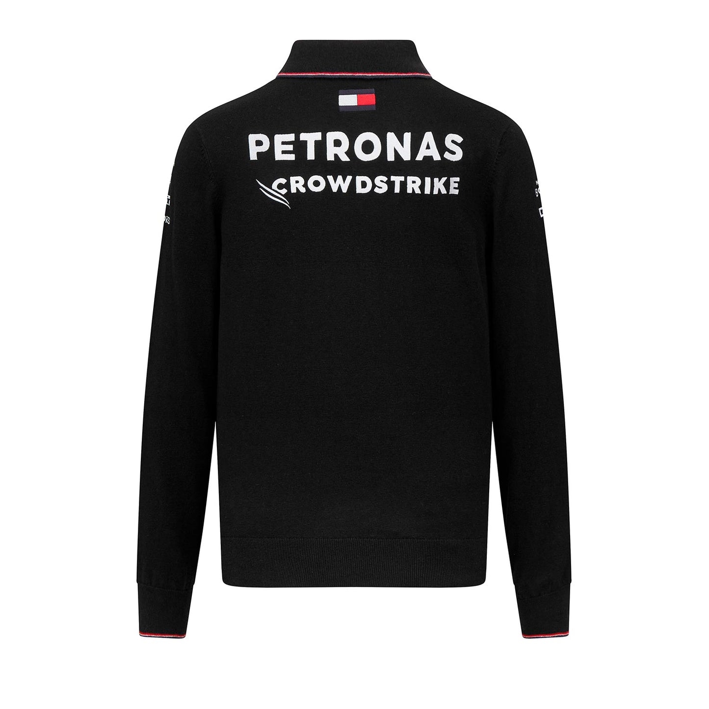 2023 Mercedes-AMG Petronas F1 Mens Knitted Long Sleeve Team Polo Shirt