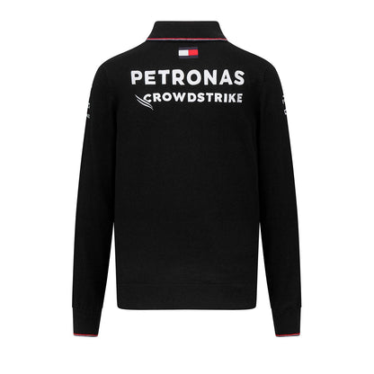 2023 Mercedes-AMG Petronas F1 Mens Knitted Long Sleeve Team Polo Shirt